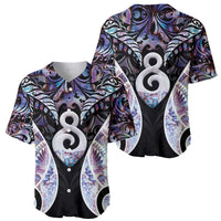 New Zealand Aotearoa Baseball Jersey Pikorua Single Twist Pink Paua Shell