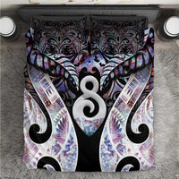 New Zealand Aotearoa Bedding Set Pikorua Single Twist Pink Paua Shell