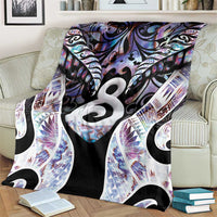 New Zealand Aotearoa Blanket Pikorua Single Twist Pink Paua Shell