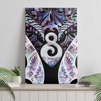 New Zealand Aotearoa Canvas Wall Art Pikorua Single Twist Pink Paua Shell DT05 - Polynesian Pride
