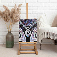 New Zealand Aotearoa Canvas Wall Art Pikorua Single Twist Pink Paua Shell DT05 - Polynesian Pride