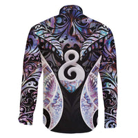 New Zealand Aotearoa Family Matching Mermaid Dress and Hawaiian Shirt Pikorua Single Twist Pink Paua Shell