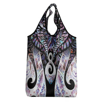 New Zealand Aotearoa Grocery Bag Pikorua Single Twist Pink Paua Shell DT05 - Polynesian Pride