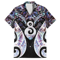 New Zealand Aotearoa Hawaiian Shirt Pikorua Single Twist Pink Paua Shell DT05 Pink - Polynesian Pride