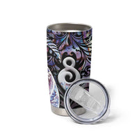 New Zealand Aotearoa Tumbler Cup Pikorua Single Twist Pink Paua Shell