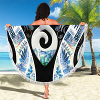 New Zealand Aotearoa Beach Blanket Pikorua Single Twist Green Paua Shell DT05 - Polynesian Pride