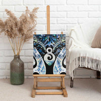 New Zealand Aotearoa Canvas Wall Art Pikorua Single Twist Green Paua Shell DT05 - Polynesian Pride