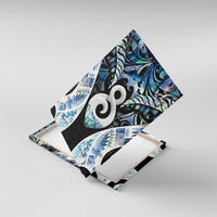 New Zealand Aotearoa Canvas Wall Art Pikorua Single Twist Green Paua Shell DT05 With Frame Green - Polynesian Pride