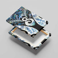New Zealand Aotearoa Canvas Wall Art Pikorua Single Twist Green Paua Shell DT05 - Polynesian Pride