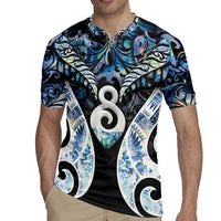 New Zealand Aotearoa Rugby Jersey Pikorua Single Twist Green Paua Shell