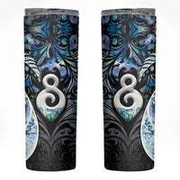 New Zealand Aotearoa Skinny Tumbler Pikorua Single Twist Green Paua Shell