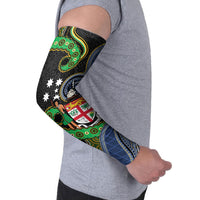 South Sea Islanders And Fiji Arm Sleeves Fijian Coat Of Arms And Southern Cross DT05 - Polynesian Pride