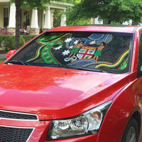 South Sea Islanders And Fiji Auto Sun Shade Fijian Coat Of Arms And Southern Cross DT05 - Polynesian Pride
