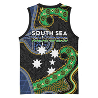 South Sea Islanders And Fiji Basketball Jersey Fijian Coat Of Arms And Southern Cross DT05 - Polynesian Pride