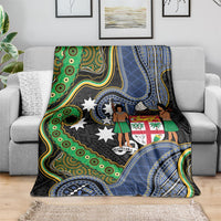 South Sea Islanders And Fiji Blanket Fijian Coat Of Arms And Southern Cross DT05 - Polynesian Pride