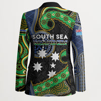 South Sea Islanders And Fiji Blazer Fijian Coat Of Arms And Southern Cross DT05 - Polynesian Pride