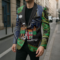 South Sea Islanders And Fiji Blazer Fijian Coat Of Arms And Southern Cross DT05 - Polynesian Pride