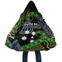 South Sea Islanders And Fiji Cloak Fijian Coat Of Arms And Southern Cross DT05 Unisex Black - Polynesian Pride