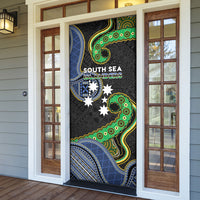 South Sea Islanders And Fiji Door Cover Fijian Coat Of Arms And Southern Cross DT05 - Polynesian Pride