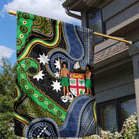 South Sea Islanders And Fiji Garden Flag Fijian Coat Of Arms And Southern Cross DT05 - Polynesian Pride