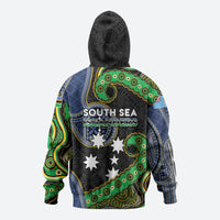 South Sea Islanders And Fiji Hoodie Fijian Coat Of Arms And Southern Cross DT05 - Polynesian Pride