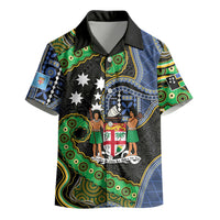 South Sea Islanders And Fiji Kid Hawaiian Shirt Fijian Coat Of Arms And Southern Cross DT05 - Polynesian Pride