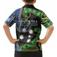 South Sea Islanders And Fiji Kid Hawaiian Shirt Fijian Coat Of Arms And Southern Cross DT05 - Polynesian Pride