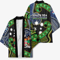 South Sea Islanders And Fiji Kimono Fijian Coat Of Arms And Southern Cross DT05 - Polynesian Pride