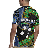 South Sea Islanders And Fiji Rugby Jersey Fijian Coat Of Arms And Southern Cross DT05 - Polynesian Pride
