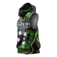 South Sea Islanders And Fiji Sleeveless Hoodie Fijian Coat Of Arms And Southern Cross DT05 - Polynesian Pride