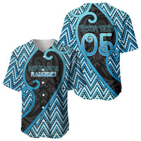 Custom Aotearoa Atua Ranginui Baseball Jersey Maori Sky Father Koru Patterns