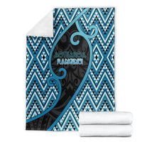 Aotearoa Atua Ranginui Blanket Maori Sky Father Koru Patterns