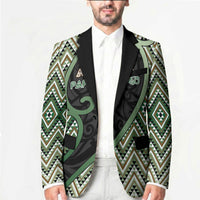 Custom Aotearoa Atua Papatuanuku Blazer Earth Mother Father Koru Patterns