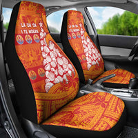 French Polynesia Christmas Car Seat Cover Seashell Xmas Tree Tribal Waves DT05 - Polynesian Pride