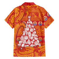 French Polynesia Christmas Hawaiian Shirt Seashell Xmas Tree Tribal Waves DT05 - Polynesian Pride