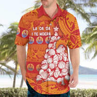 French Polynesia Christmas Hawaiian Shirt Seashell Xmas Tree Tribal Waves DT05 - Polynesian Pride