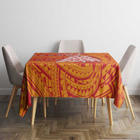 French Polynesia Christmas Tablecloth Seashell Xmas Tree Tribal Waves DT05 - Polynesian Pride