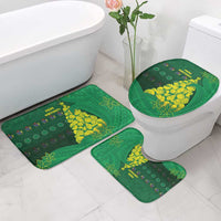 Cook Islands Christmas Bathroom Set Seashell Xmas Tree Tribal Waves - Polynesian Pride