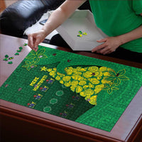 Cook Islands Christmas Puzzle Seashell Xmas Tree Tribal Waves - Polynesian Pride