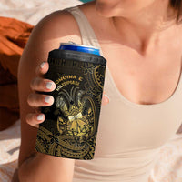 Niue Christmas 4 in 1 Can Cooler Tumbler Niuean Crab Xmas Tribal Waves - Polynesian Pride