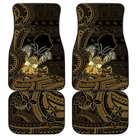 Niue Christmas Car Mats Niuean Crab Xmas Tribal Waves - Polynesian Pride