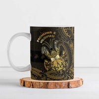 Niue Christmas Ceramic Mug Niuean Crab Xmas Tribal Waves - Polynesian Pride