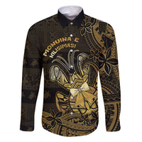 Niue Christmas Family Matching Mermaid Dress and Hawaiian Shirt Niuean Crab Xmas Tribal Waves - Polynesian Pride