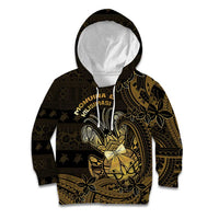 Niue Christmas Kid Hoodie Niuean Crab Xmas Tribal Waves - Polynesian Pride