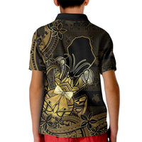 Niue Christmas Kid Polo Shirt Niuean Crab Xmas Tribal Waves DT05 - Polynesian Pride