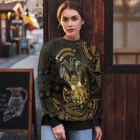 Niue Christmas Ugly Christmas Sweater Niuean Crab Xmas Tribal Waves - Polynesian Pride