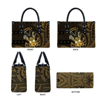 Niue Christmas Leather Bag Niuean Crab Xmas Tribal Waves - Polynesian Pride