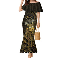 Niue Christmas Mermaid Dress Niuean Crab Xmas Tribal Waves - Polynesian Pride