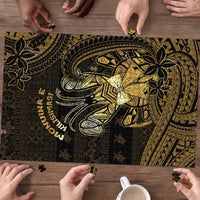 Niue Christmas Puzzle Niuean Crab Xmas Tribal Waves - Polynesian Pride