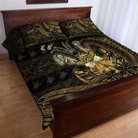 Niue Christmas Quilt Bed Set Niuean Crab Xmas Tribal Waves - Polynesian Pride